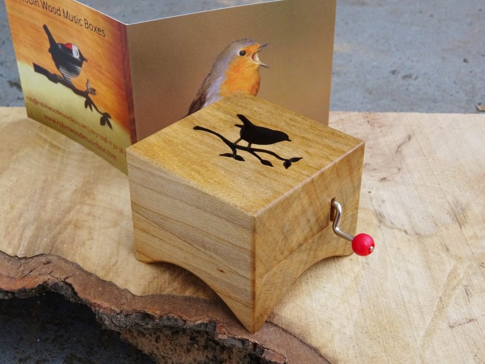 Afbeelding van Muziekdoosje 'Piccolo' - handmatig | Robin Wood